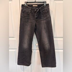 Levi's women  Dark Gray Straight Jeans